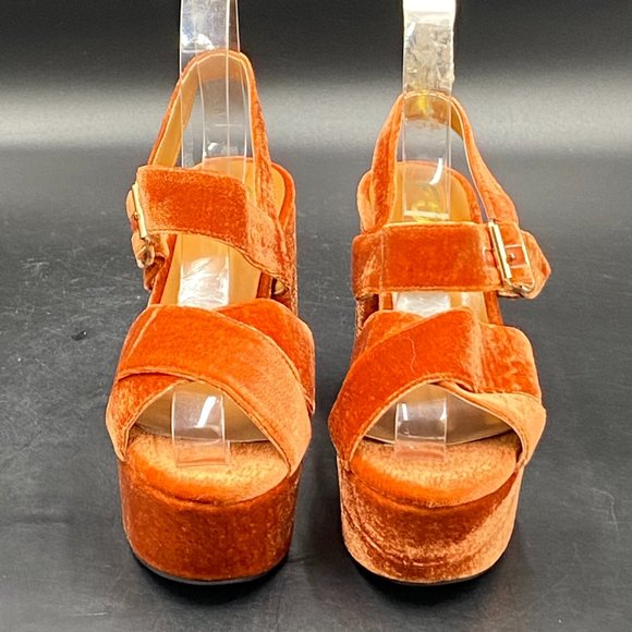 FSJ Shoes Fsj Brown Peep Toe Chunky High Heels Platform Sandals